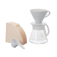 Hario | Ensemble pour-over en céramique blanc V60-02