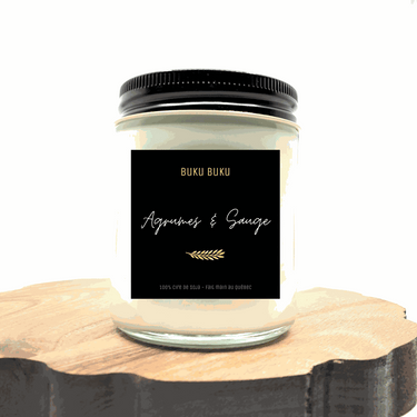 Buku Buku | Citrus and Sage - soy candle