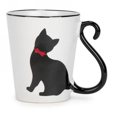 Black cat mug gentleman