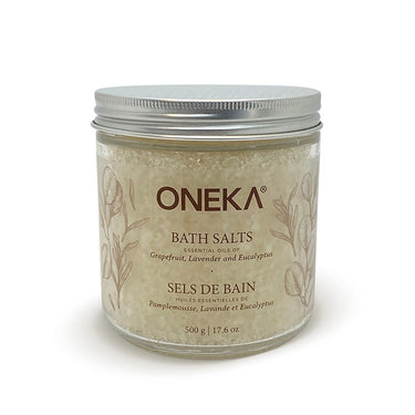 Oneka | Grapefruit, Lavender &amp; Eucalyptus Bath Salts - 500 gr