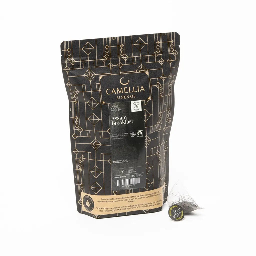 Camellia Sinensis | Assam Breakfast biologique et équitable - 50 sachets Camellia Sinensis