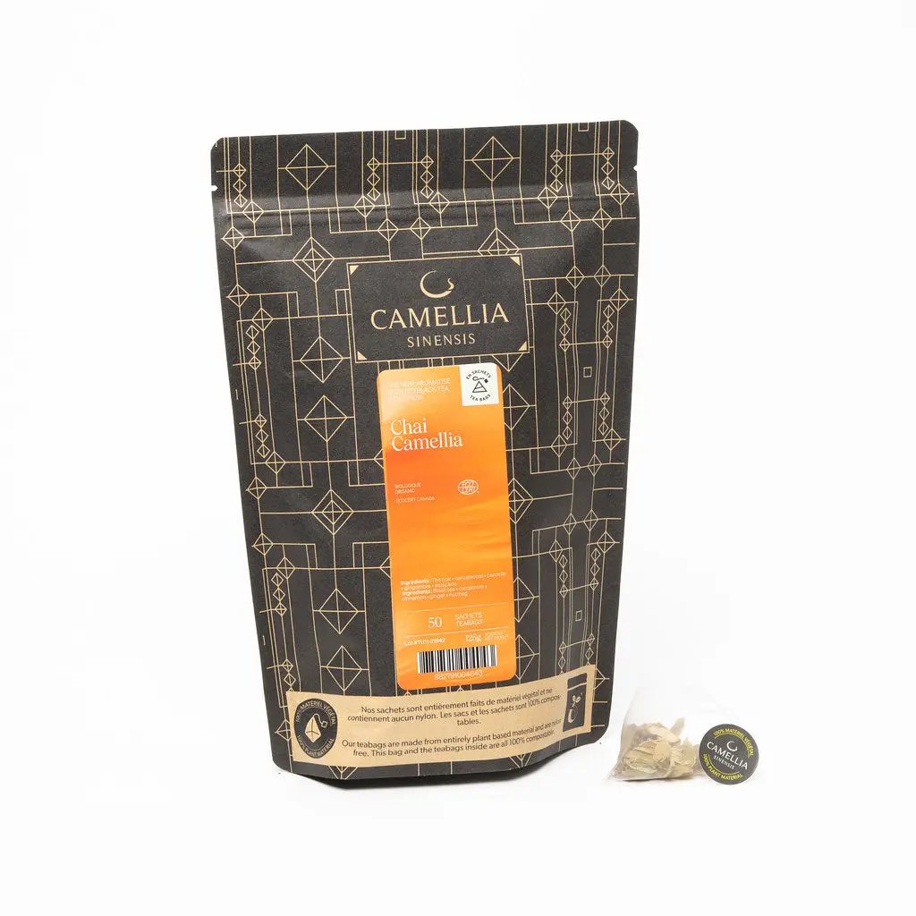 Camellia Sinensis | Chai Camellia bio & équitable - 50 sachets Camellia Sinensis