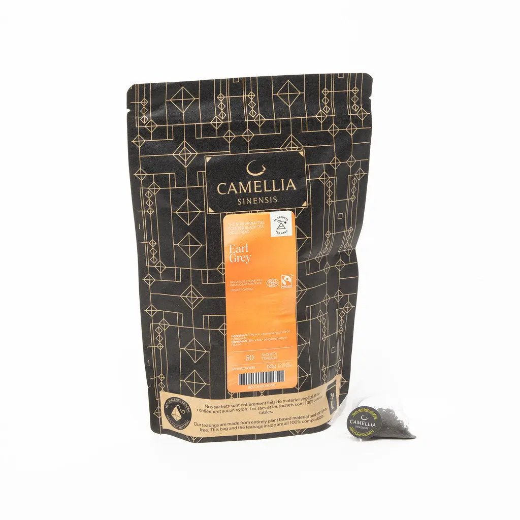 Camellia Sinensis | Earl Grey biologique et équitable - 50 sachets Camellia Sinensis