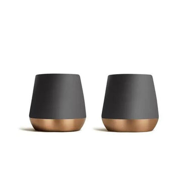 Fellow | Lot de 2 tasses céramique Junior double paroi noires Eight Ounce Coffee
