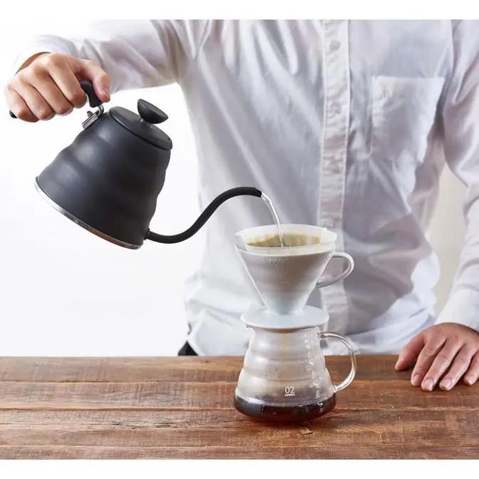 Hario | Bouilloire noire 1.2L Buono Eight Ounce Coffee