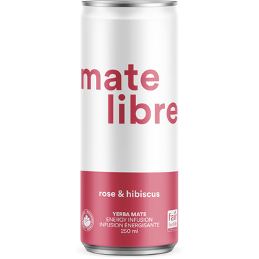 Mate Libre | Rose & Hibiscus biologique - canne 250 ml