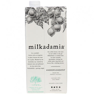 Milkadamia | Boisson de Macadamia Latte da Barista - back
