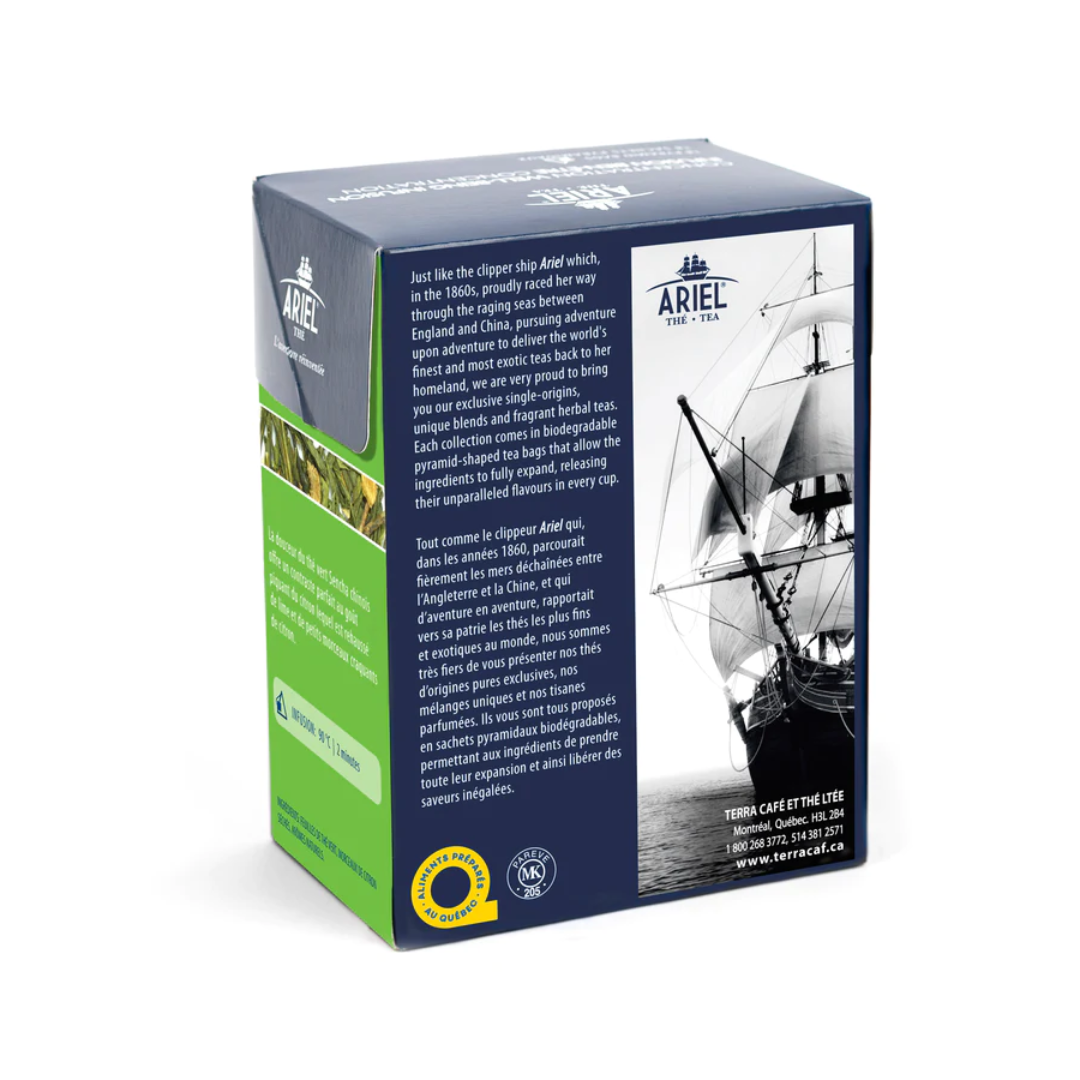 Ariel | Lemon zest green tea - 20 sachets