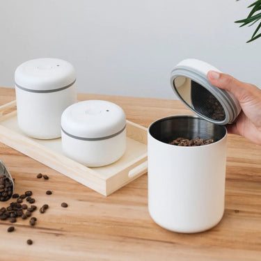 Fellow | Matte white Atmos coffee container 1.2L