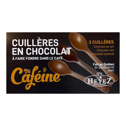 Ma Caféine | Set of three melting chocolate spoons