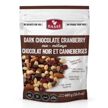 Bassé | Dark Chocolate Cranberry Mix - 480 gr