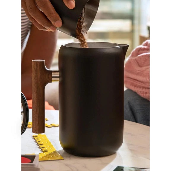 Fellow | Clara French Press noir mat et noyer 24 oz