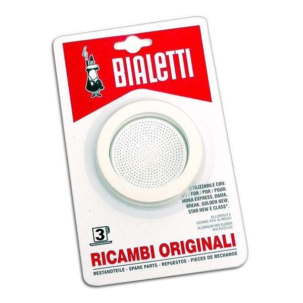 Bialetti | Ensemble 3 joints et 1 filtre pour Moka 3 tasses