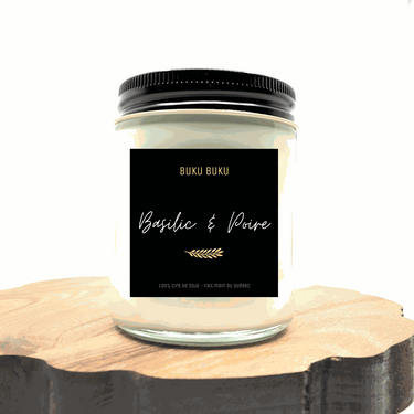 Buku Buku | Basil and Pear Bosc - soy candle