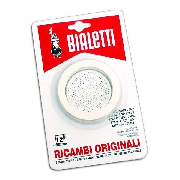 Bialetti | Ensemble 3 joints et 1 filtre pour Moka 12 tasses