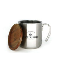 Café Culture | Tasse double paroi en acier 450ml