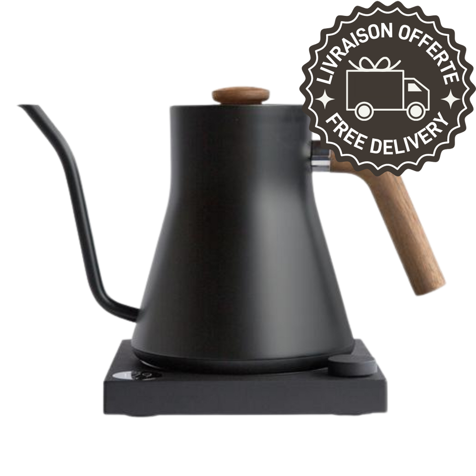 Fellow Stagg EKG Variable Temperature Kettle matte black walnut