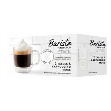 Verre à café 33 cl, LATTE MACCHIATO, hauteur 153 mm, ø 67 mm, Latte  Macchiato, logo n/b, verre – Banholzer AG